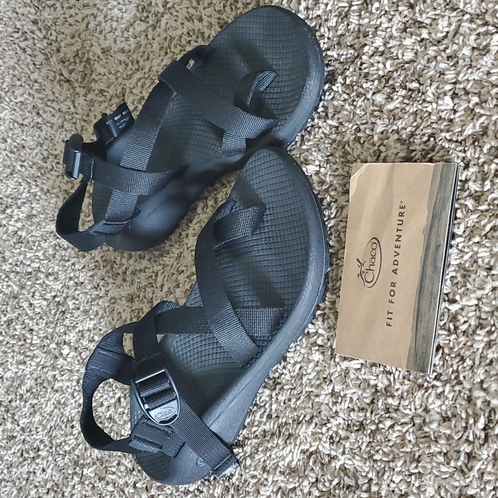 Chaco Black Adjustable Sandals